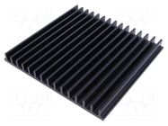 Heatsink: extruded; grilled; universal; black; L: 150mm; W: 159mm FISCHER ELEKTRONIK
