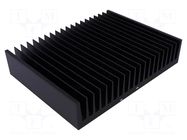 Heatsink: extruded; grilled; universal; black; L: 150mm; W: 200mm FISCHER ELEKTRONIK