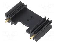 Heatsink: extruded; TO220,TO3P; black; L: 25.4mm; W: 45mm; H: 12.7mm FISCHER ELEKTRONIK
