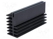 Heatsink: extruded; black; L: 100mm; W: 30mm; H: 52mm; 3K/W; aluminium FISCHER ELEKTRONIK