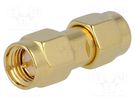Coupler; SMA male,both sides; straight; 50Ω; PTFE; gold-plated AMPHENOL RF