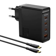 Wall charger McDodo GAN 3xUSB-C + USB, 100W + 2m cable (black), Mcdodo