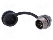 Connector: circular; socket; male; PIN: 9; IP67; ST12; 3A; 125V WEIPU