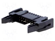 Connector: IDC; socket; male; PIN: 16; straight; THT; 2.54mm; 2x8 AMPHENOL COMMUNICATIONS SOLUTIONS