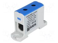 Splice terminal: rail; 245A; 690V; screw terminal; blue; polyamide OUNEVA