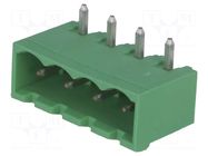 Connector: pluggable terminal block; socket; male; 15A; 300V; THT TE Connectivity