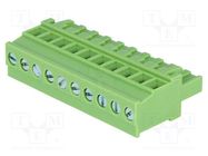 Pluggable terminal block; 5.08mm; ways: 10; angled 90°; plug; 300V XINYA