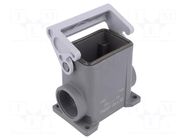 Enclosure for connectors: HDC; size 44.27; with latch; high; M32 ILME