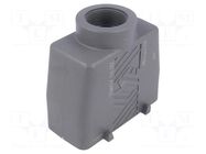 Enclosure for connectors: HDC; size 77.27; for cable; straight ILME