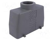 Enclosure for connectors: HDC; size 104.27; for cable; straight ILME