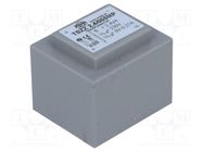 Transformer: encapsulated; 2.4VA; 230VAC; 9V; 266mA; PCB; IP00 INDEL