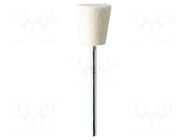 Tip fpr polishing; Ø: 14mm; Ø: 2.35mm; for polishing metals PG MINI