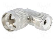 Coupler; UHF male,UHF female; angled 90° YIZN Jiangsu Tengyu Electronics co.