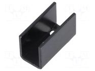 Heatsink: moulded; U; SOT32,TO126; black; L: 25mm; W: 12mm; H: 15mm FISCHER ELEKTRONIK