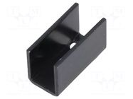 Heatsink: moulded; U; SOT32,TO126; black; L: 25mm; W: 12mm; H: 15mm FISCHER ELEKTRONIK