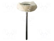 Polishing wheel; Ø: 21mm; Ø: 2.35mm; for polishing ferrous metals PG MINI