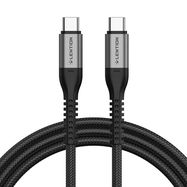 USB-C to USB-C Fast charging cable Lention CB-CCT 60W, 5A/20V, 480Mbps, 2m (black), Lention