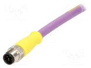 Connector: M12; plug; male; Micro-Change; PIN: 5; straight; 4A; 60V MOLEX