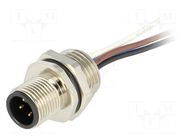 Connector: M12; socket; PIN: 4; male; Micro-Change; 250V; IP67; 4A MOLEX