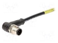 Connector: M12; plug; male; Micro-Change; PIN: 4; angled 90°; 4A MOLEX