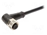 Connector: M12; plug; female; Micro-Change; PIN: 4; angled 90°; 4A MOLEX