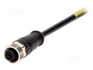 Connector: M12; plug; female; Micro-Change; PIN: 4; straight; 4A MOLEX