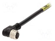 Connector: M8; female; PIN: 4; 3A; 30V; IP67; Nano-Change; angled 90° MOLEX