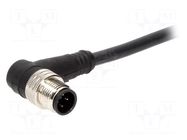 Connector: M12; plug; male; Micro-Change; PIN: 4; angled 90°; 4A MOLEX