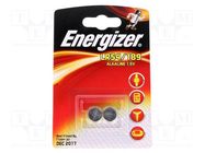 Battery: alkaline; LR54,coin; 1.5V; 80mAh; non-rechargeable; 2pcs. ENERGIZER