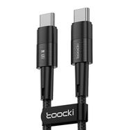 Cable USB-C to USB-C Toocki TXCTT2-YS03, 1m, FC 60W (black), Toocki