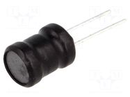 Inductor: wire; THT; 1mH; 450mA; 1.26Ω; ±10%; Ø10.5x13.5mm; vertical FERROCORE