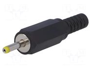 Connector: DC supply; plug; female; straight; for cable; soldering NINIGI