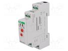 Timer; 1s÷1000s; DPDT; 8A; 24/230VAC; 24VDC; for DIN rail mounting F&F