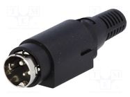 Plug; DC supply; male; PIN: 3; soldering; 6.5mm NINIGI