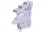Relay: interface; DPDT; Ucoil: 24VAC; 8A; 8A/230VAC; 8A/24VDC; PI84 RELPOL