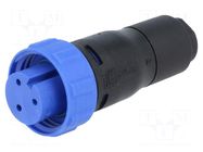 Connector: circular; plug; female; PIN: 3; 250V; w/o contacts; IP68 BULGIN