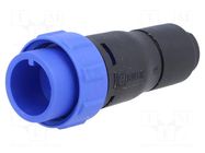 Connector: circular; plug; male; PIN: 4; 125V; w/o contacts; IP68 BULGIN
