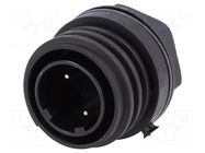 Connector: circular; socket; male; PIN: 2; 32A; 600V; Buccaneer 900 BULGIN