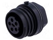 Connector: circular; socket; female; PIN: 5; 32A; 600V; IP68; UL94V-0 BULGIN