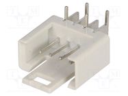 Socket; IDC; male; PIN: 4; angled 90°; THT; tinned; 2.54mm TOMIC