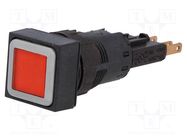Switch: push-button; 16mm; Stabl.pos: 2; red; filament lamp; 24VDC EATON ELECTRIC