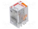 Relay: electromagnetic; 4PDT; Ucoil: 42VAC; Icontacts max: 6A; IP40 RELPOL