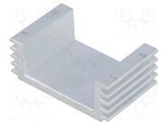 Heatsink: extruded; L: 25mm; W: 40mm; H: 15mm; 42cm2; Int.width: 28mm STONECOLD