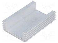 Heatsink: extruded; L: 60mm; W: 40mm; H: 15mm; 102cm2; Int.width: 28mm STONECOLD