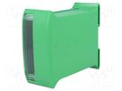 Enclosure: for DIN rail mounting; Y: 101mm; X: 45mm; Z: 120mm; green ITALTRONIC