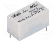 Relay: electromagnetic; SPST-NO; Ucoil: 24VDC; 8A; 8A/250VAC; RM40 RELPOL