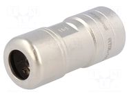 Gland; straight; size 14; metal; Plating: nickel; 12.5mm; RT360 AMPHENOL