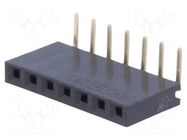 Connector: pin strips; socket; female; PIN: 7; angled 90°; 3A; THT CONNFLY