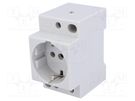 F-type socket (Schuko); for DIN rail mounting; Input: L+N EATON ELECTRIC
