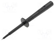 Measuring tip; 16A; black; Tip diameter: 4mm; Socket size: 4mm ELECTRO-PJP